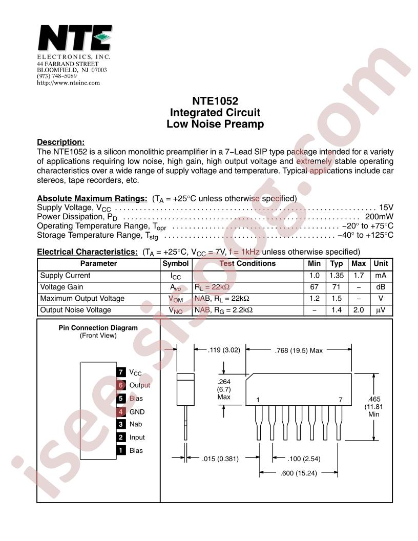 NTE1052