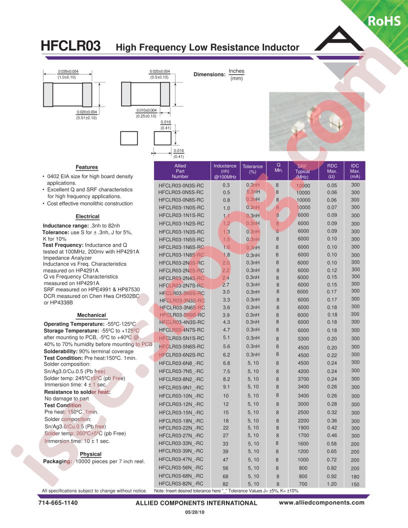 HFCLR03-18N-RC