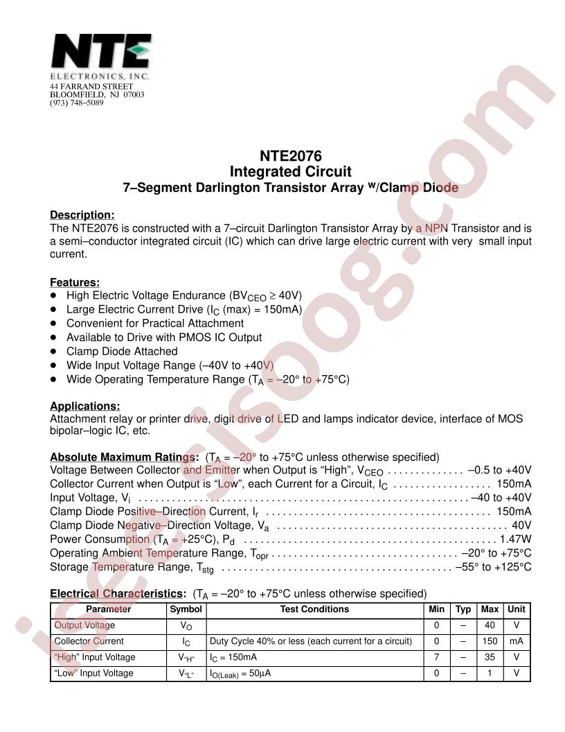 NTE2076