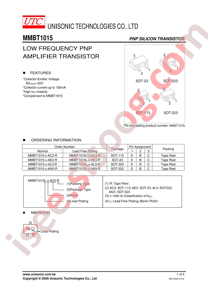 MMBT1015-GR-AC3-R