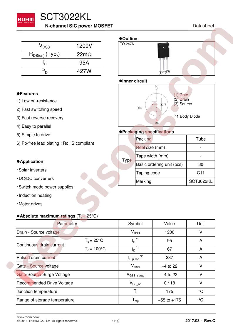 SCT3022KL