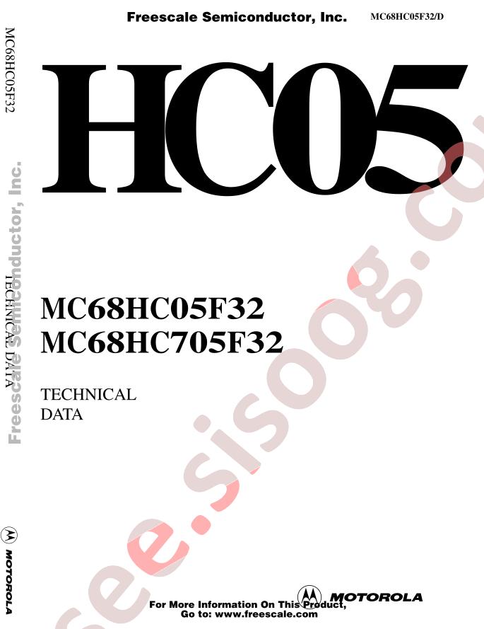 MC68HC05F32CFU