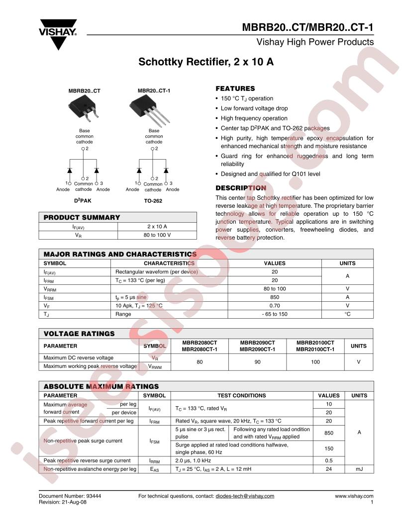 MBR2080CT-1