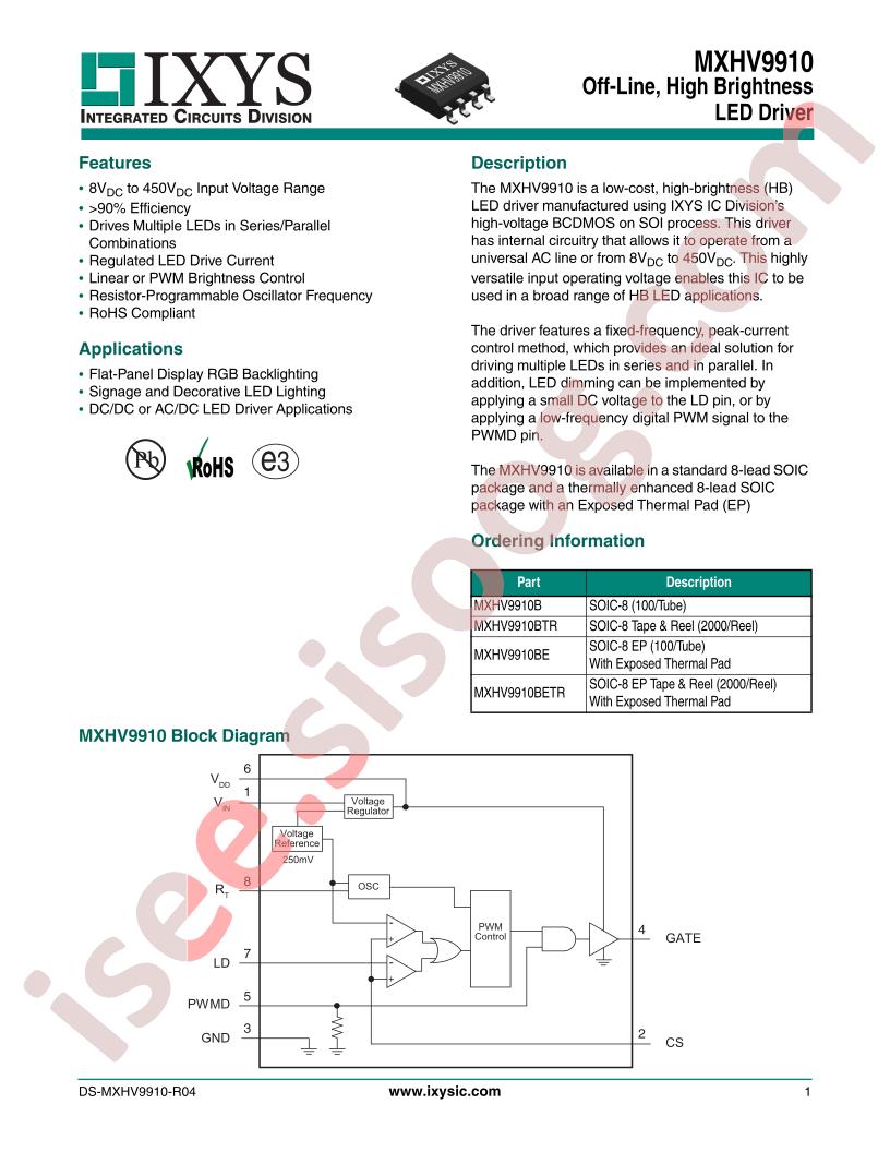 MXHV9910BETR