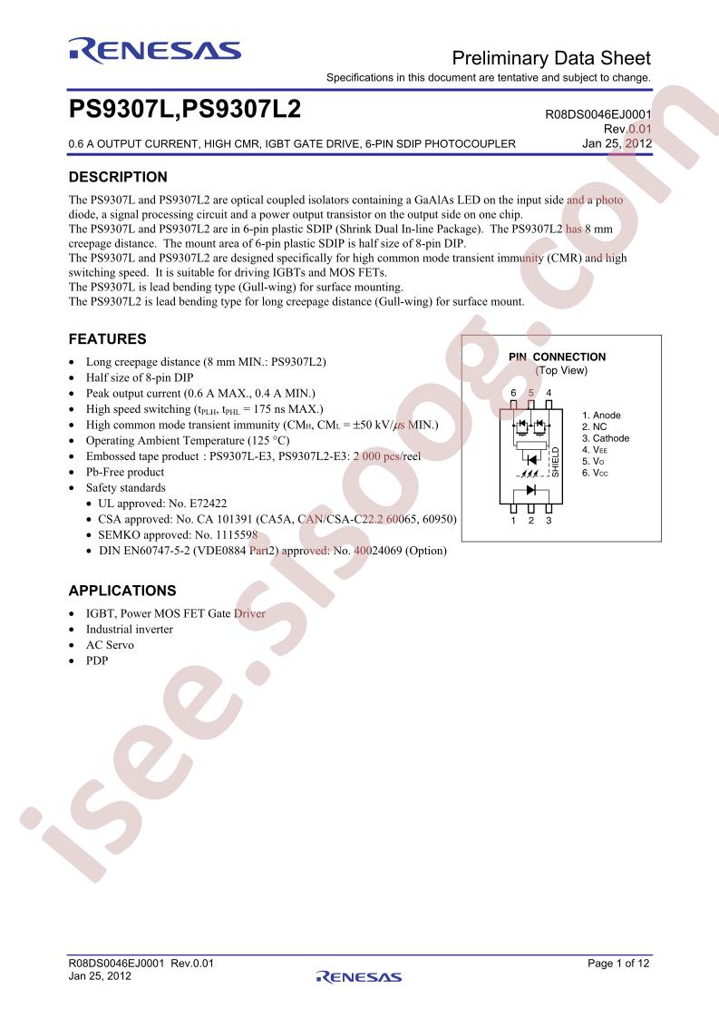 PS9307L-V-E3