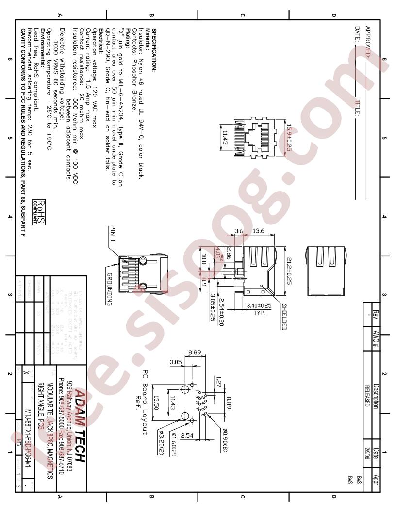 MTJ-88TX1-FSD-PG6-M1