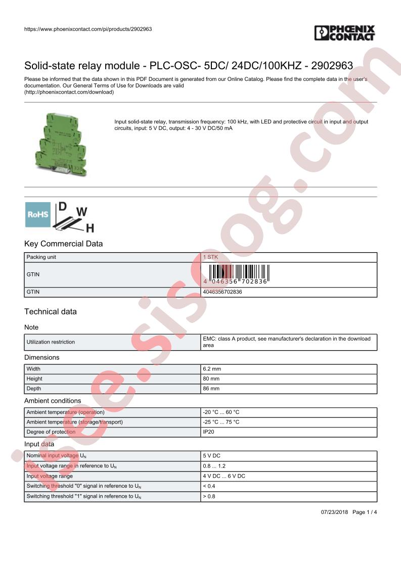 PLC-OSC-5DC