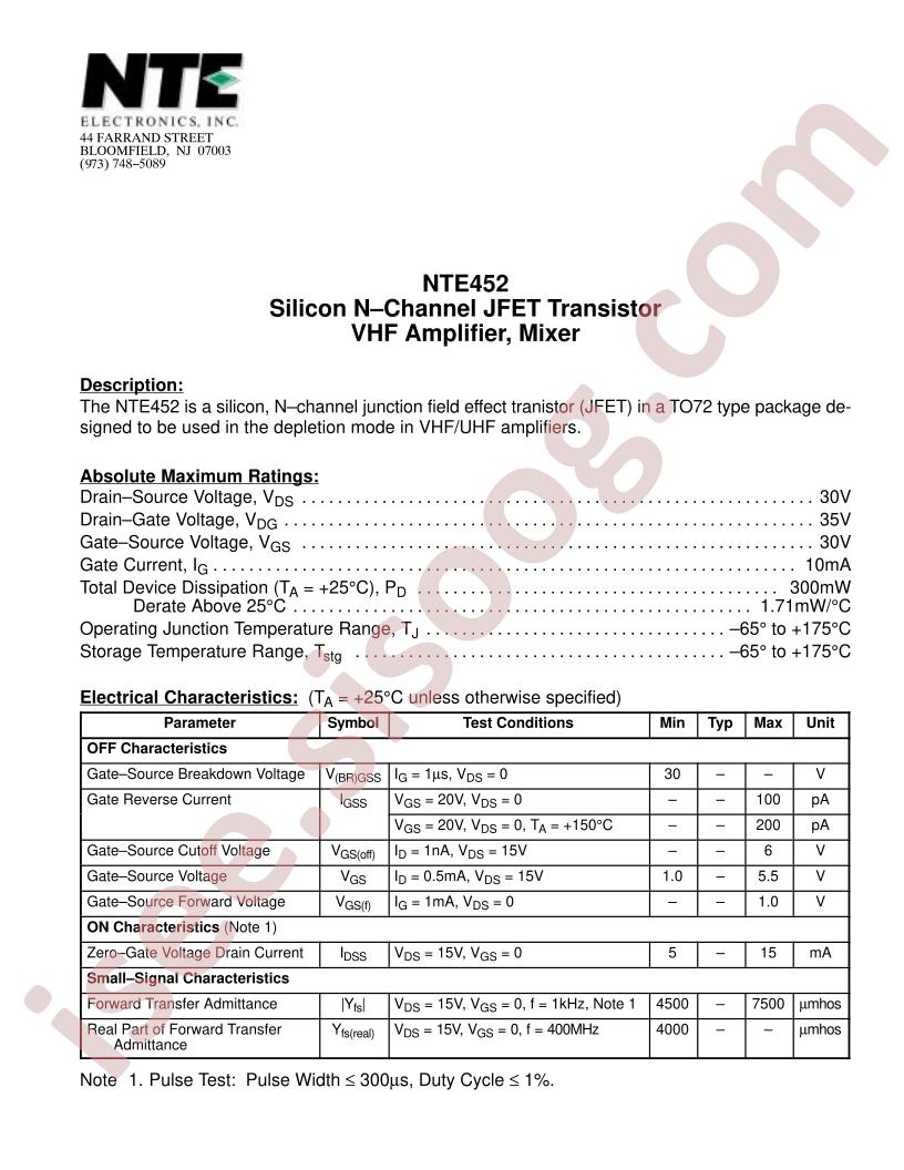 NTE452