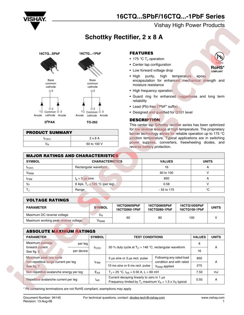 16CTQ060-1TRRPBF