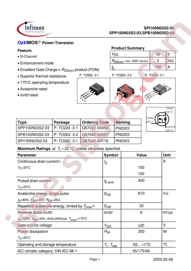 SPI100N03S2-03
