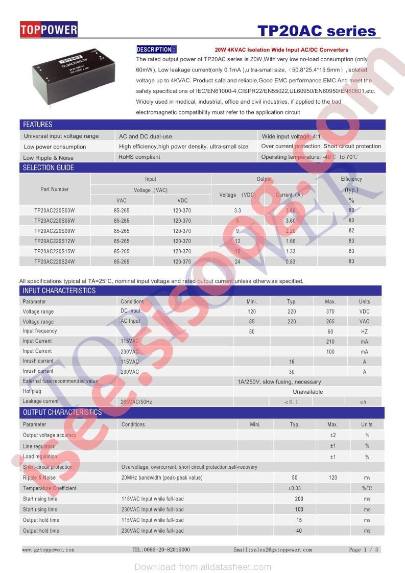 TP20AC220S24W
