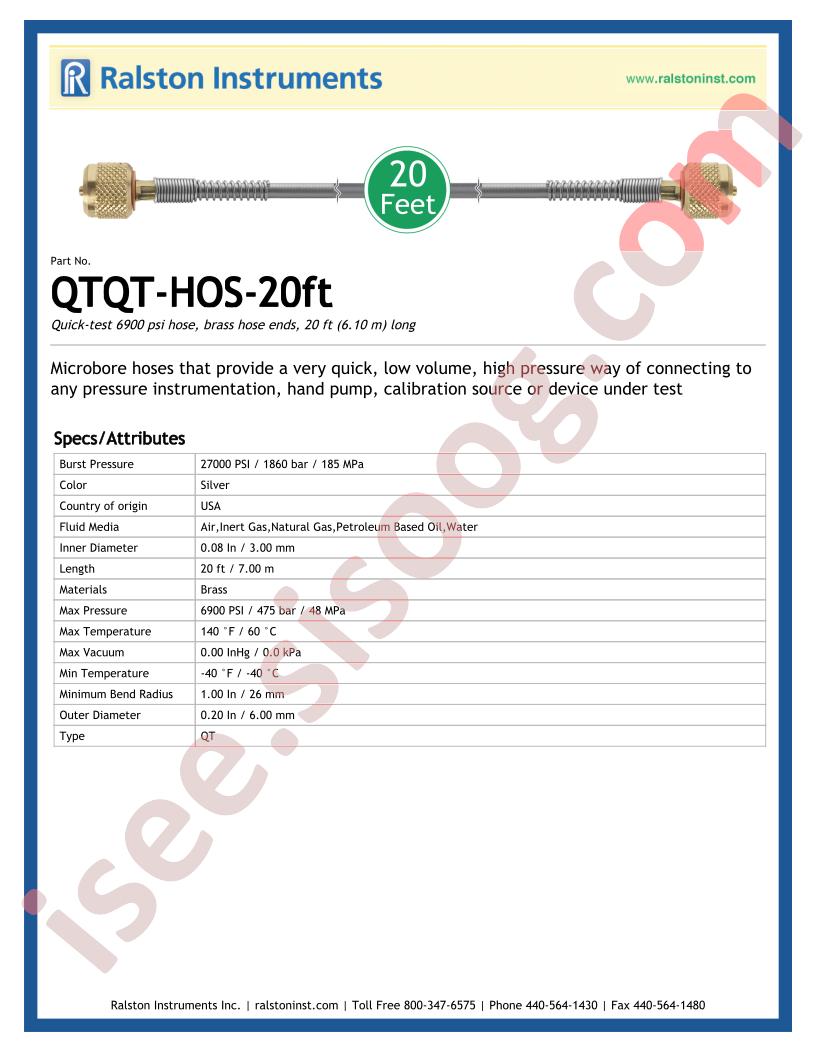 QTQT-HOS-20FT
