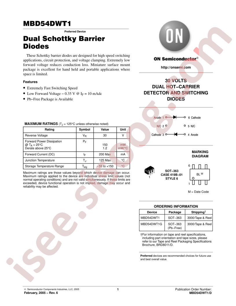 MBD54DWT1
