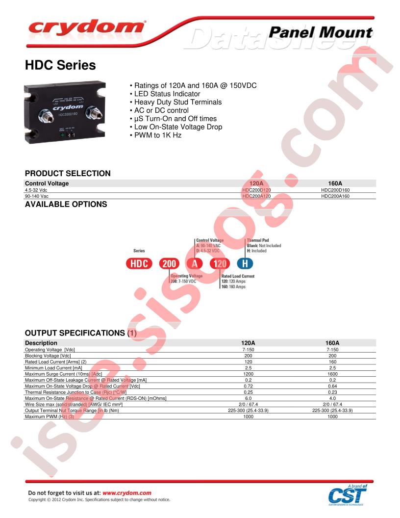 HDC200D160H