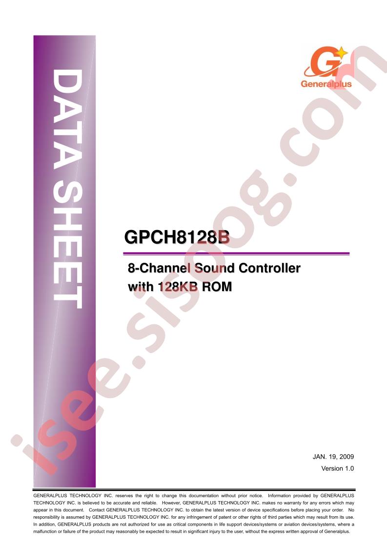 GPCH8128B-NnnV-QL01x