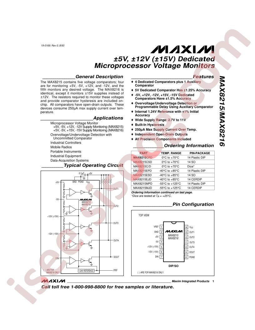 MAX8216EPD