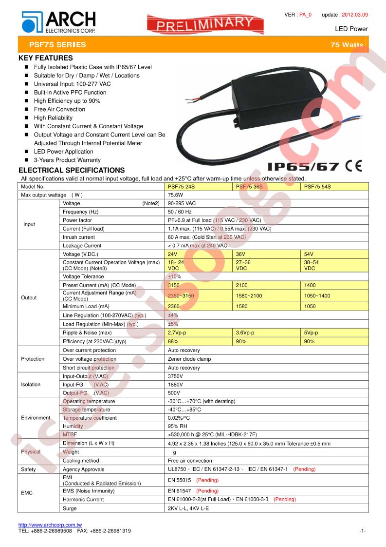 PSF75-24S