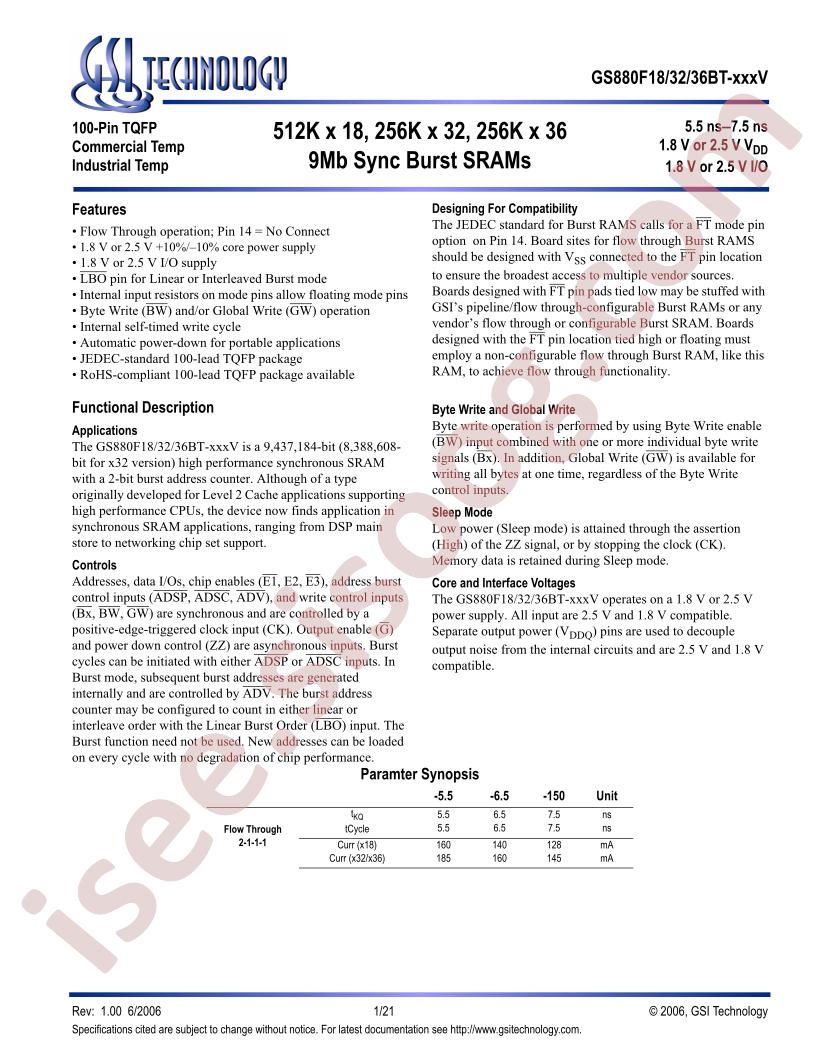 GS880F18BGT-6.5IV