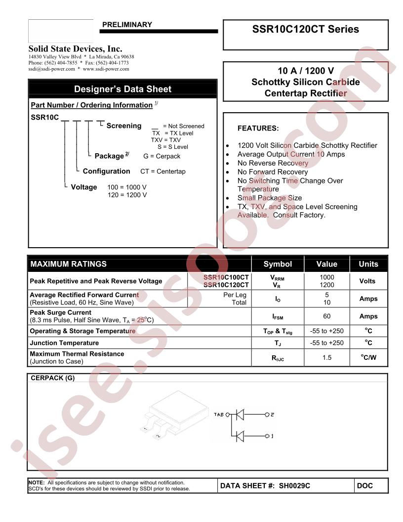 SSR10C120CT