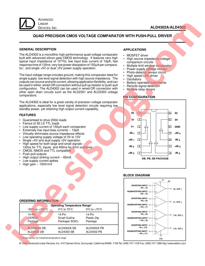 ALD4302ASB