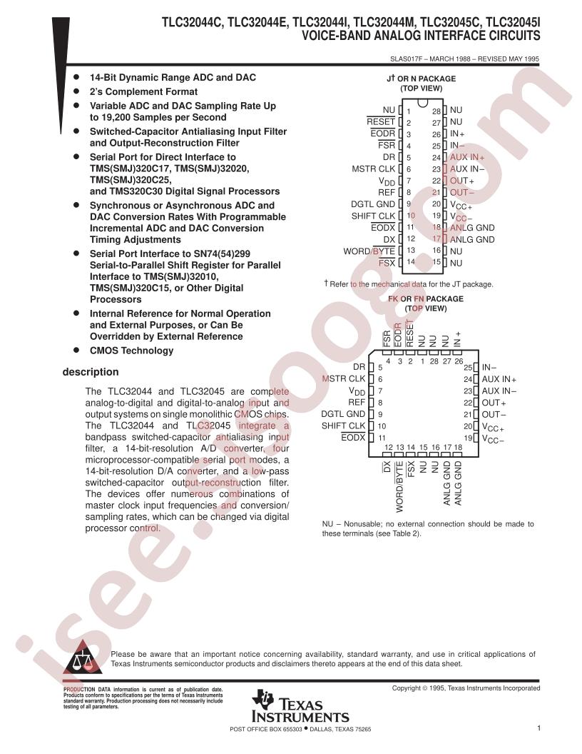 TLC32044CFN
