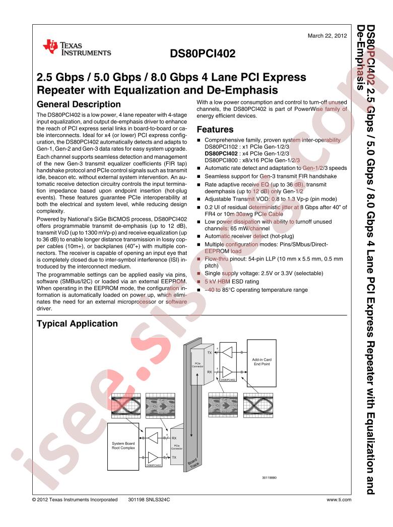 DS80PCI402SQE