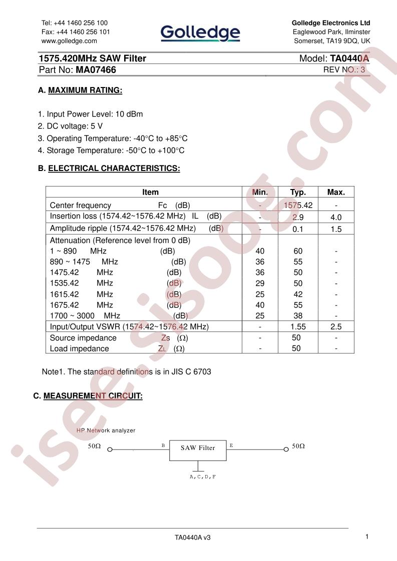 TA0440A