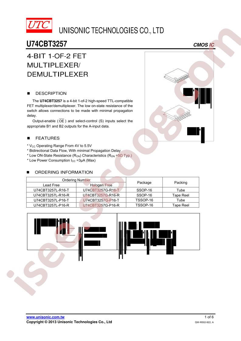 U74CBT3257G-P16-R