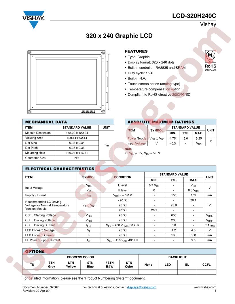 LCD-320H240C