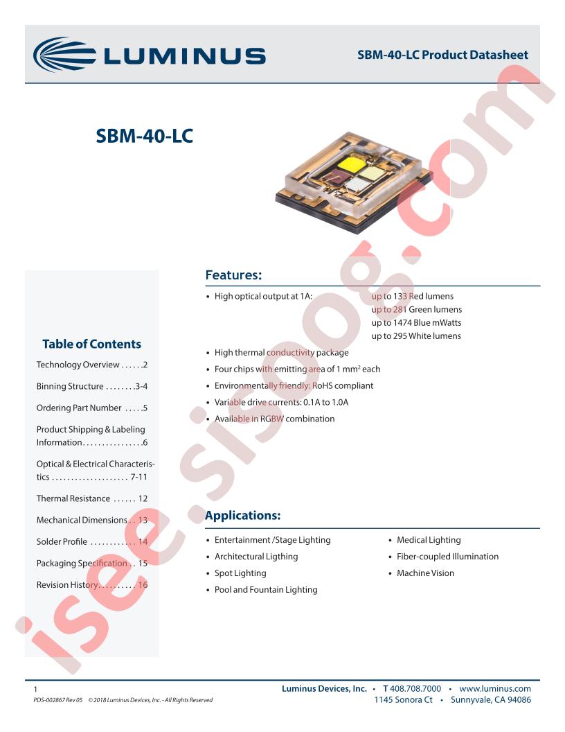 SBM-40-RGBW-LC41-QC100