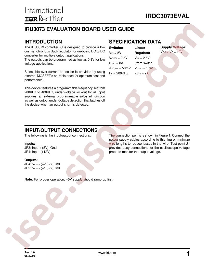 IRDC3073EVAL