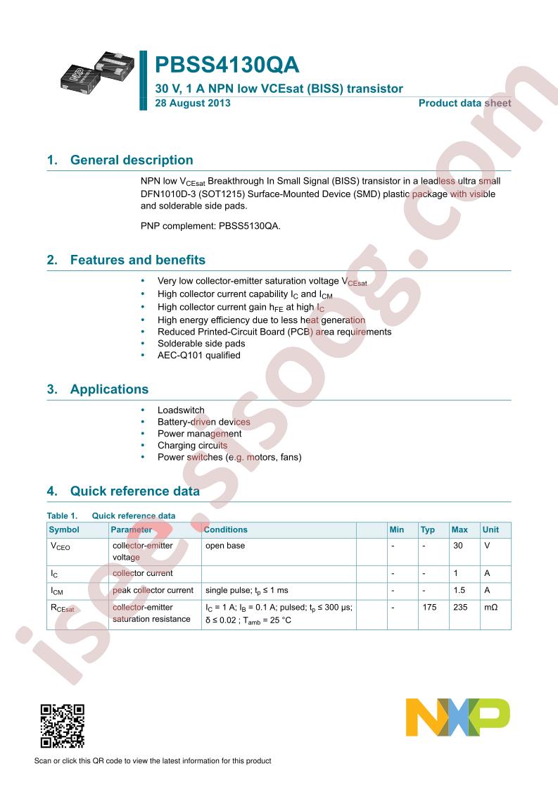 PBSS4130QA