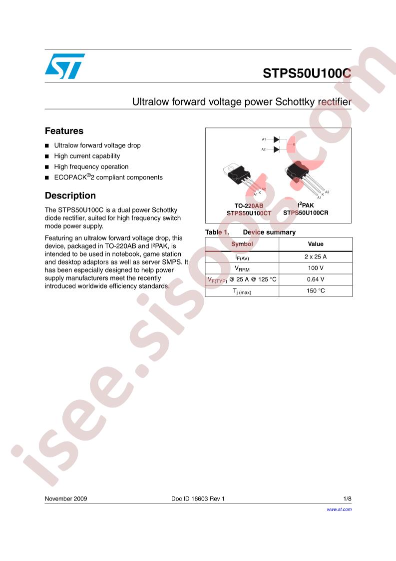 STPS50U100C
