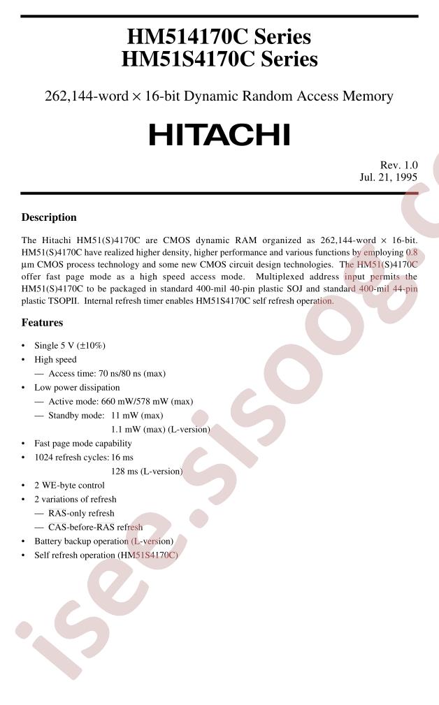 HM514170CJ-8