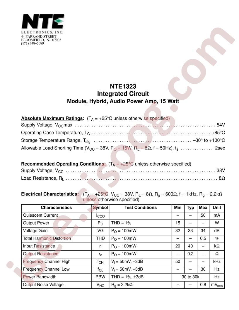 NTE1323