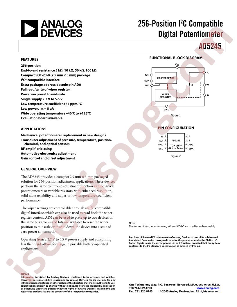 AD5245BRJ10-RL7