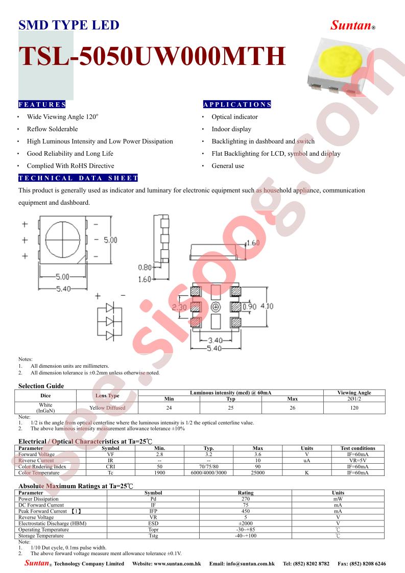 TSL-5050UW000MTH