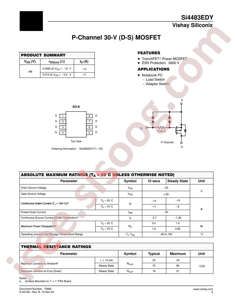 SI4483EDY