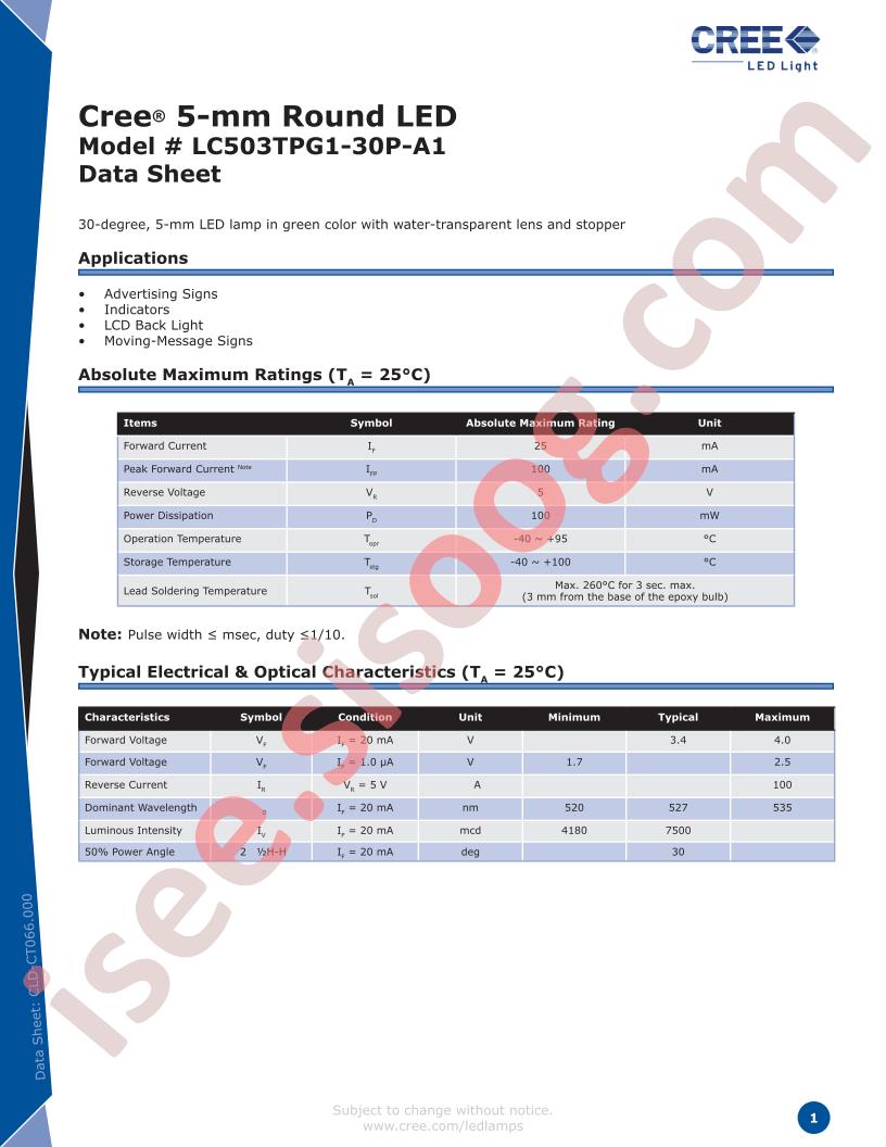 LC503TPG1-30P-A1