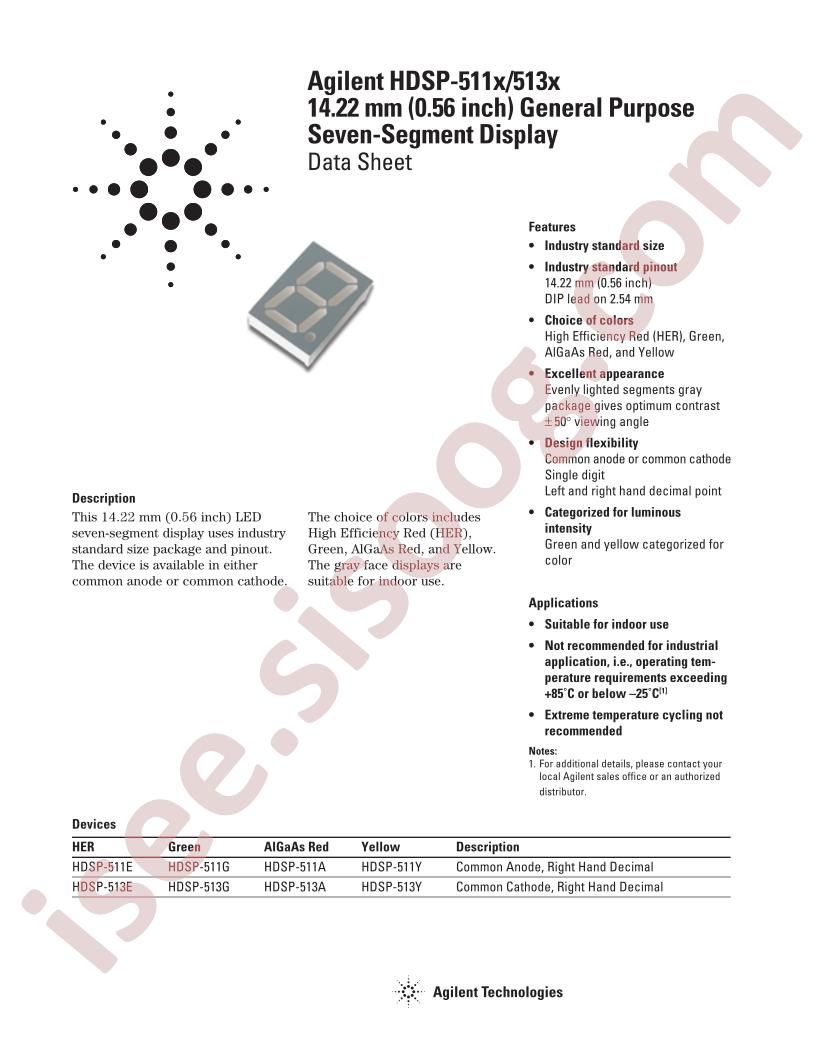 HDSP-513A-IL000