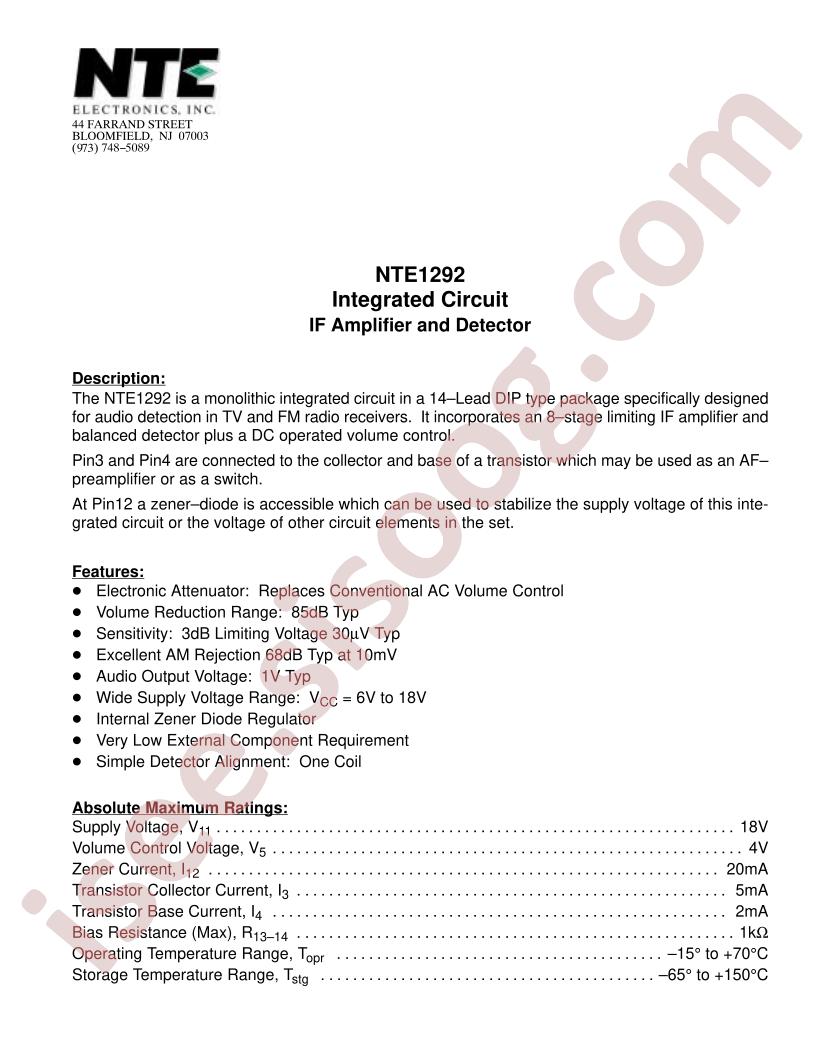 NTE1292