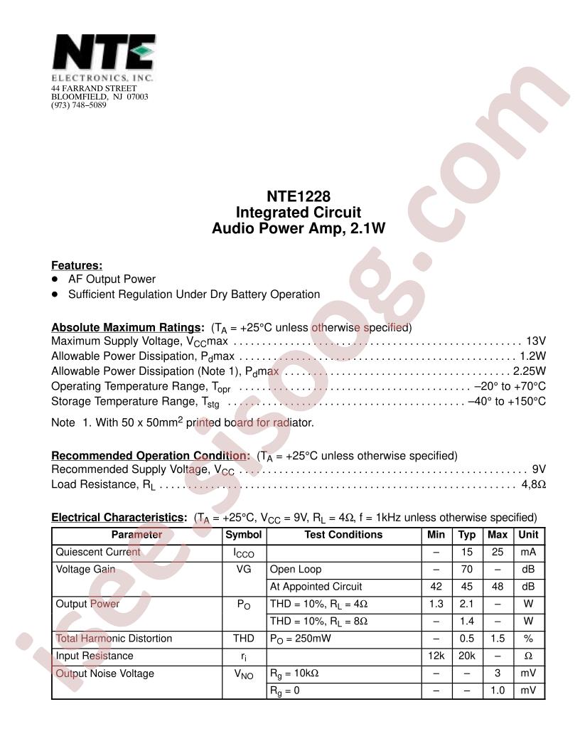 NTE1228