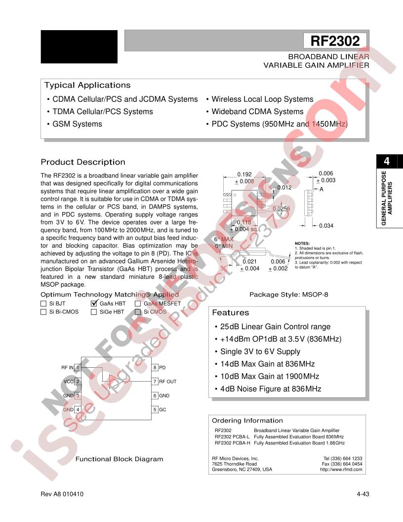 RF2302PCBA-H
