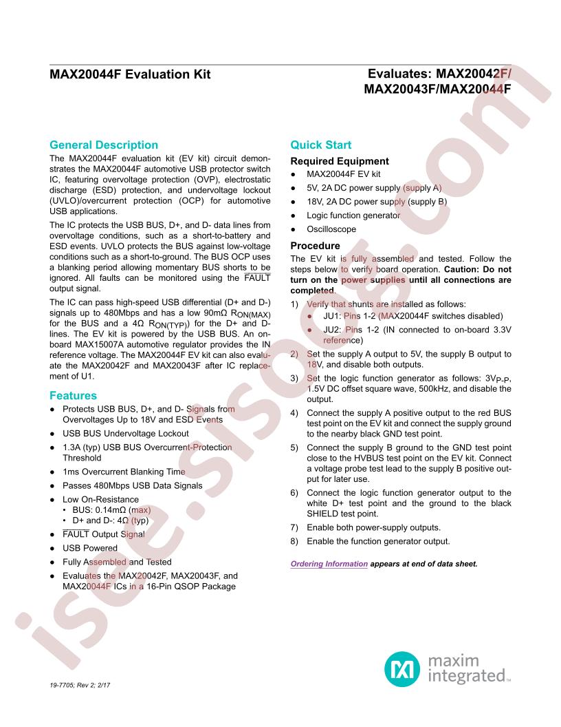 MAX20044EVKIT