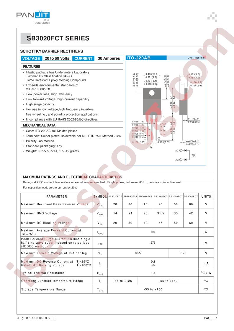 SB3020FCT