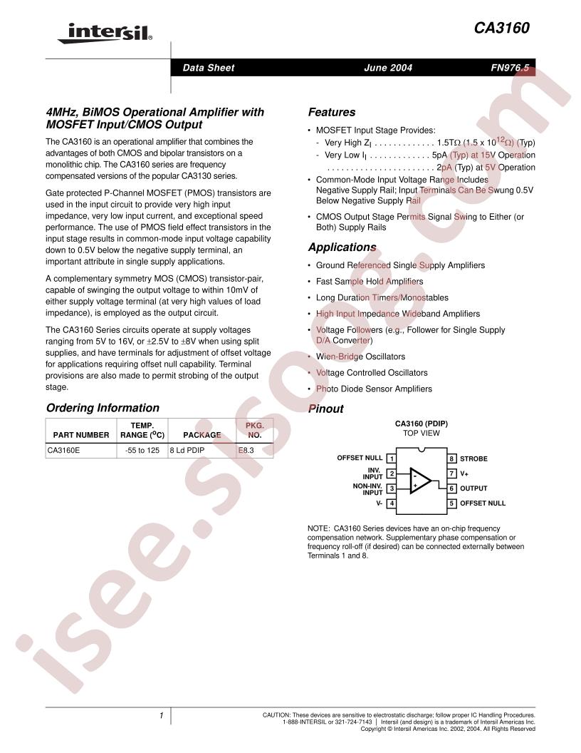 CA3160E