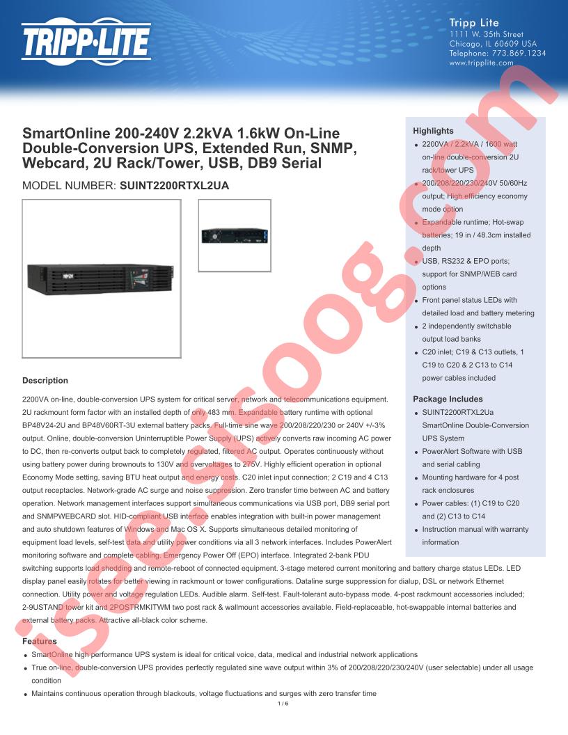 SUINT2200RTXL2UA