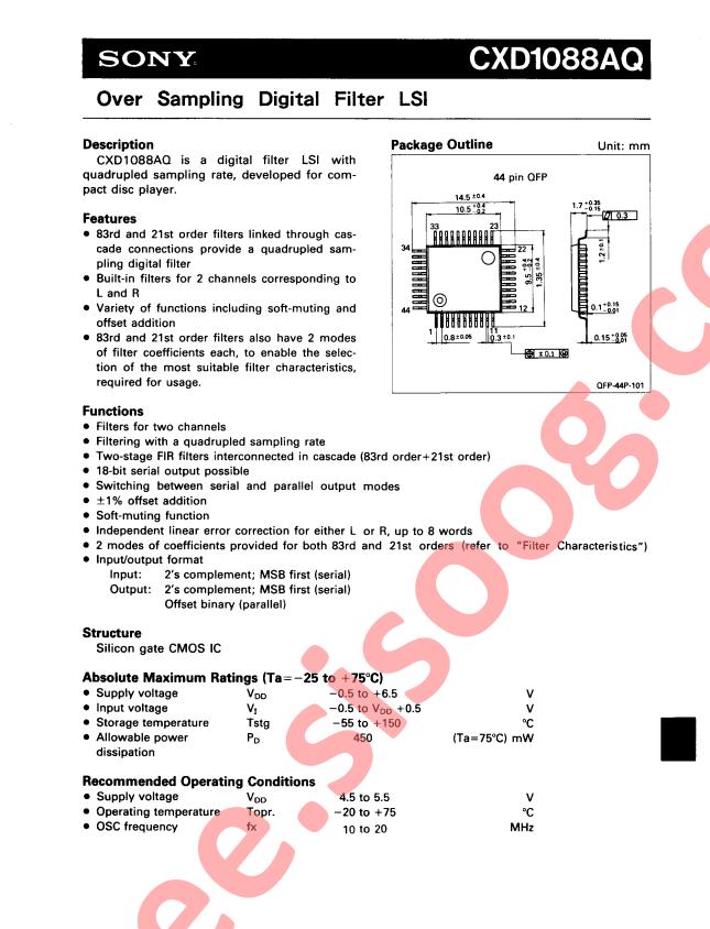 CXD1088AQ