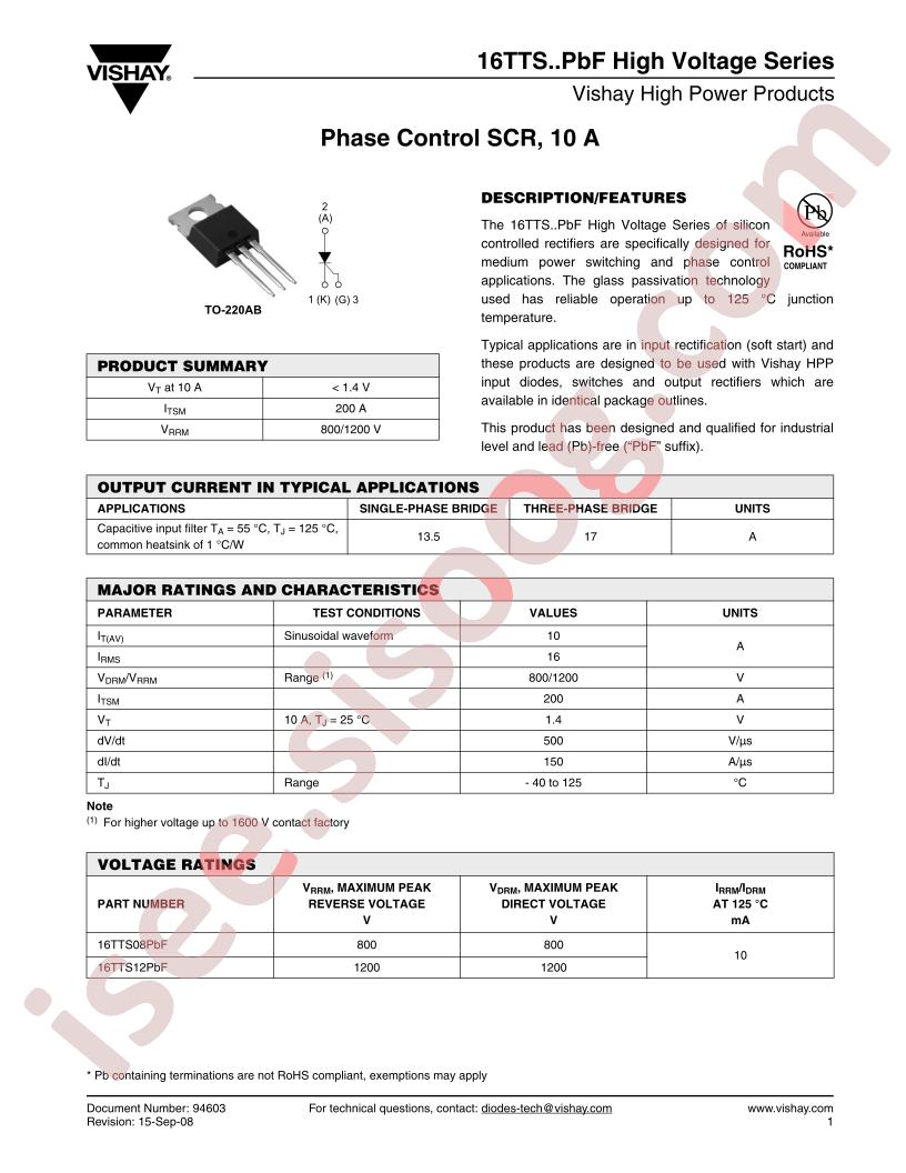 16TTS08PBF