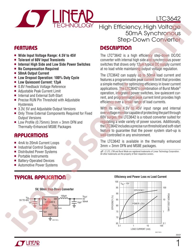 LTC3642EDD-5-TRPBF